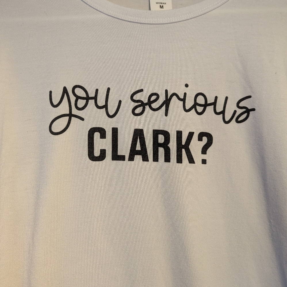 🤍 IFFEI womens top size M, 80' s, Movie Christmas, Comedy film white poly